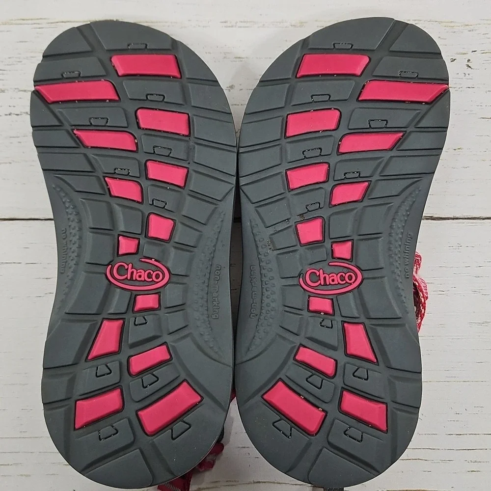 Chaco ZX/1 EcoTread Sport Sandals Girls‎ Youth 2 Pink Water Sandals Adjustable